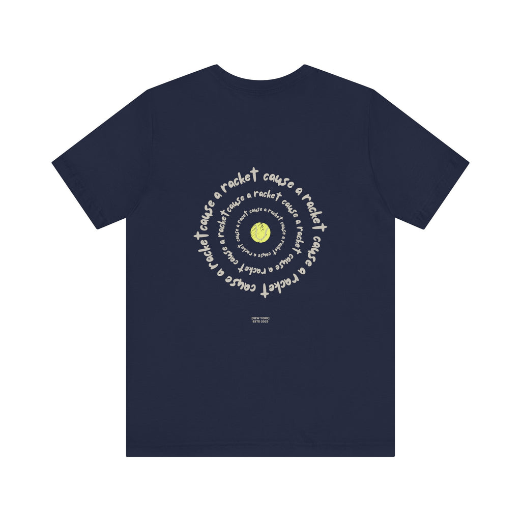Cause A Racket Tee | Navy