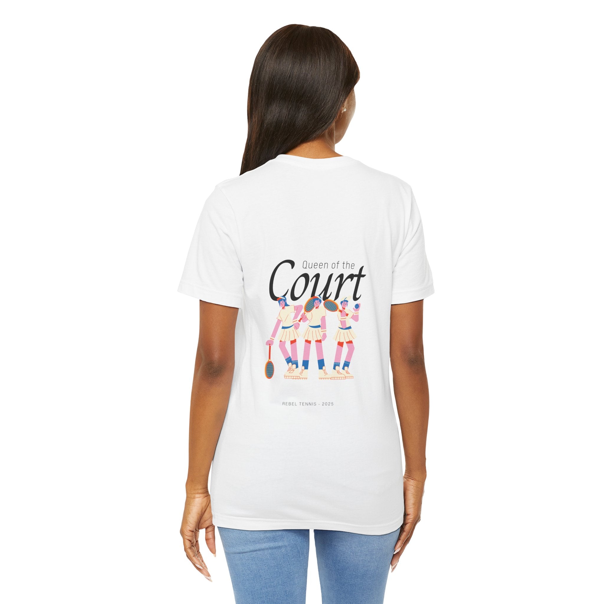 Queen of the Court Tee | White