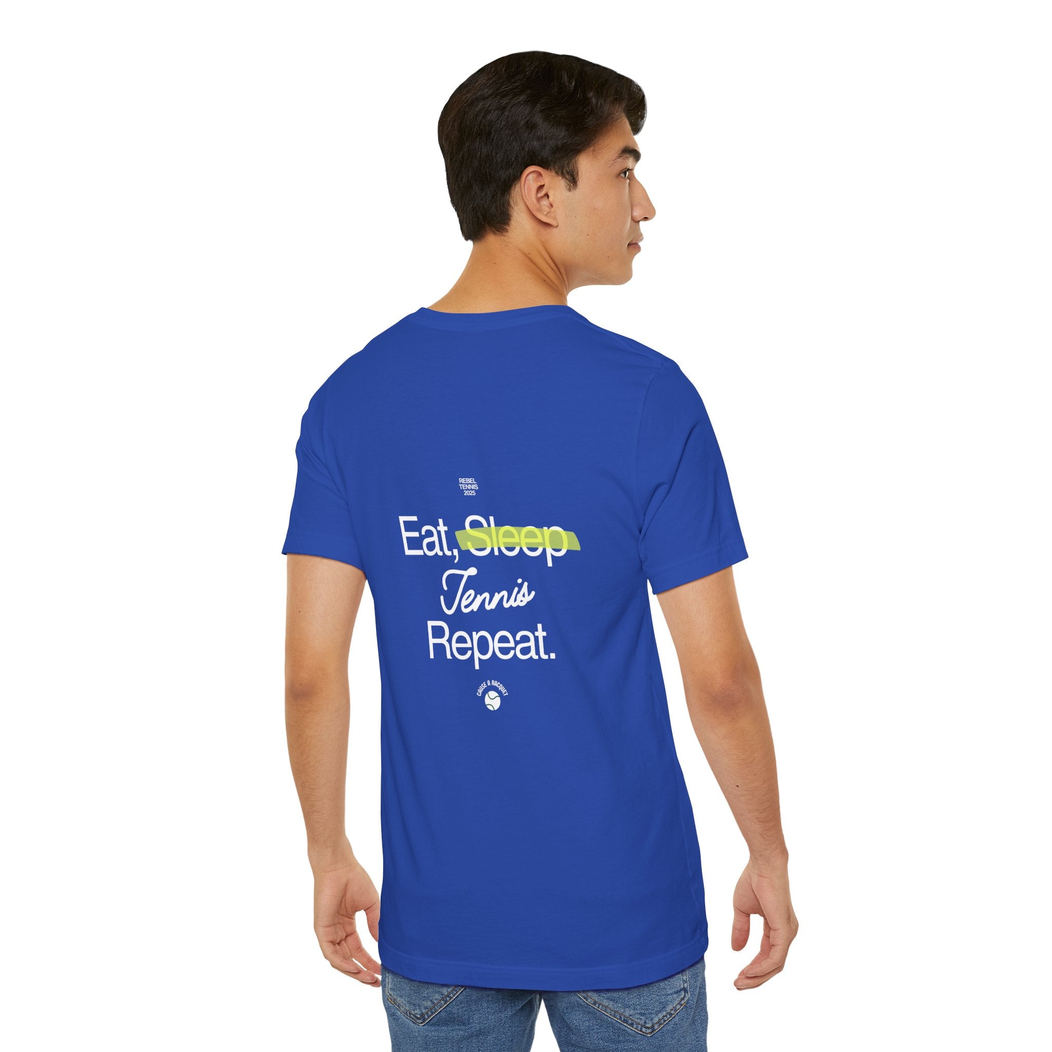 Eat, Sleep, Tennis, Repeat Tee | Blue